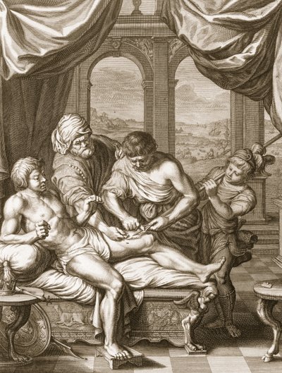Telephus Cured by the Rust of the Same Spear Which Wounded him by Bernard Picart